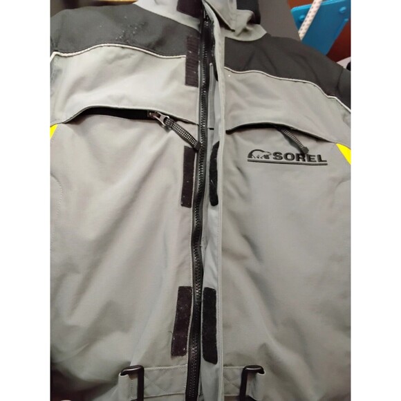 Sorel Men's Winter Coat Size M Yellow & Grey Heavy Duty - Picture 3 of 4